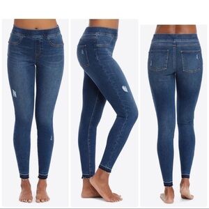 SPANX DISTRESSED SKINNY JEANS #20203R SZ SP B56